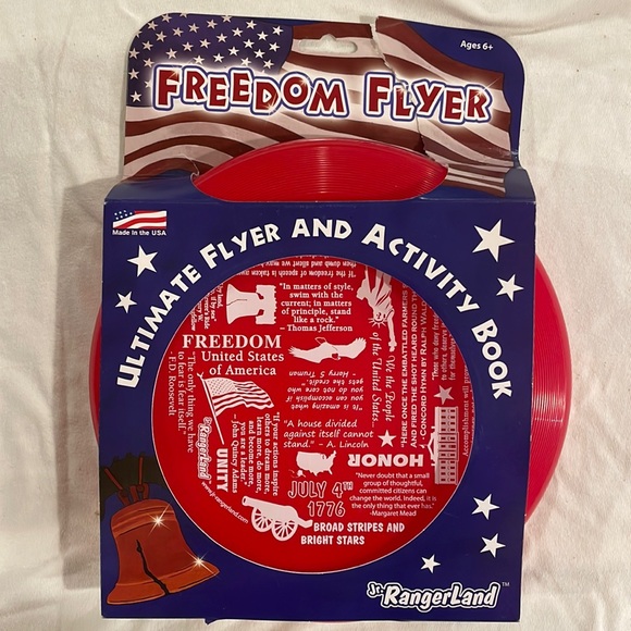 Frisbee Jr Rangerland Freedom Ultimate Flyer History Book USA Educational July 4 - Picture 1 of 4